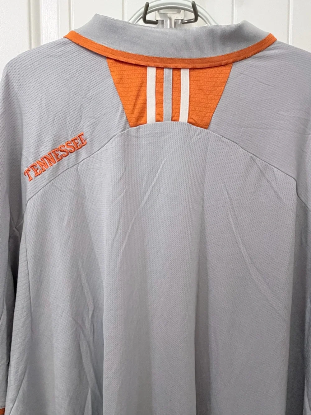 Adidas Tennessee Volunteers Climacool Polo Gray Orange Men’s 4XL Big & Tall